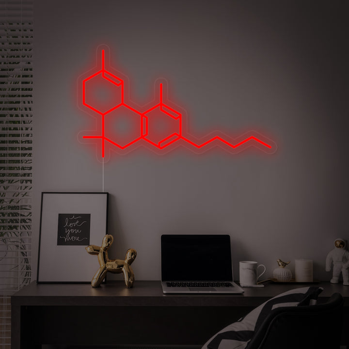 "Molécula De Thc De La Marihuana" Letreros Neon