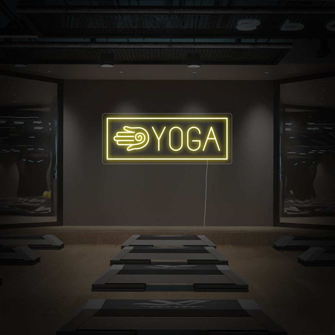 "Yoga, Mano de Fátima" Letreros Neon