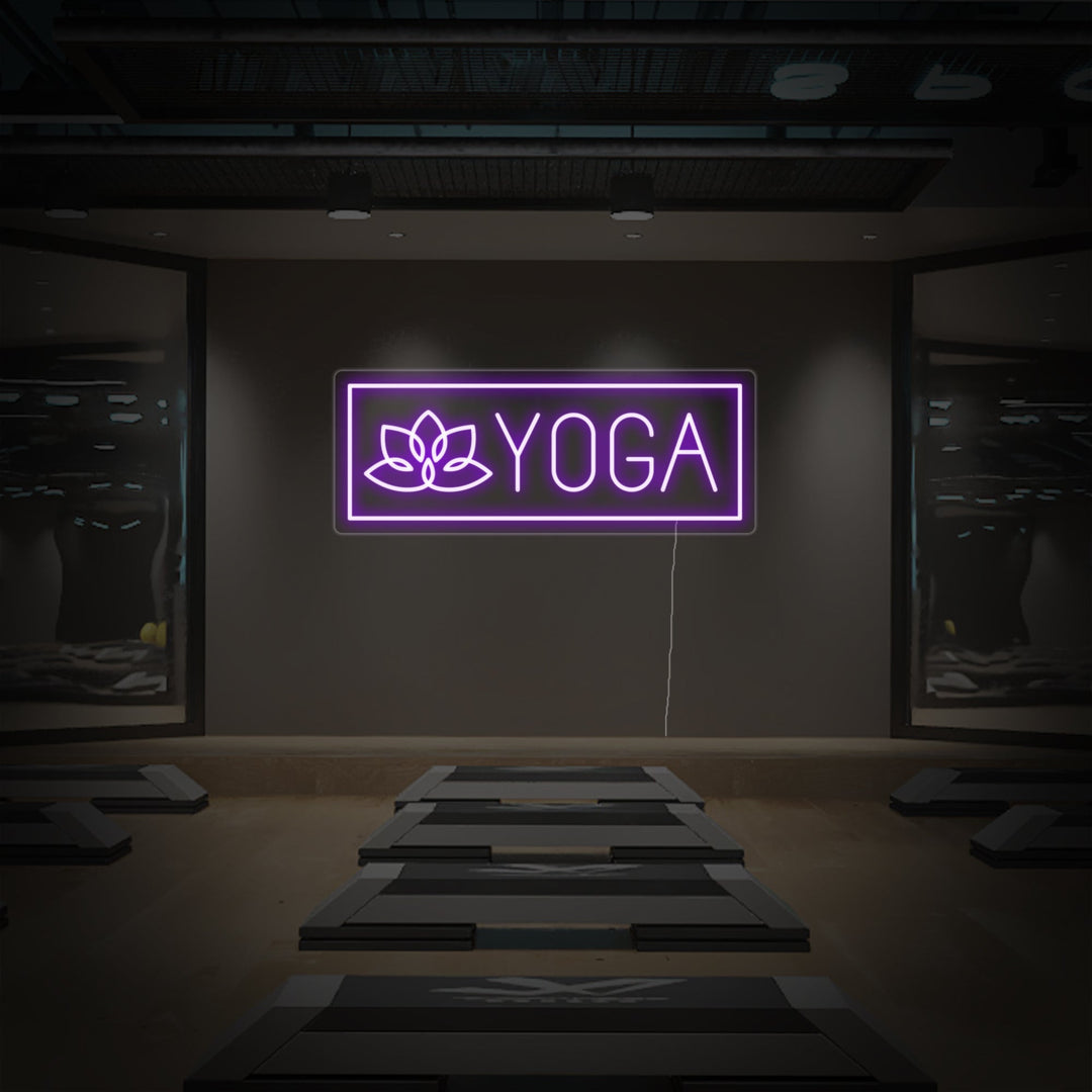 "Yoga, Loto" Letreros Neon