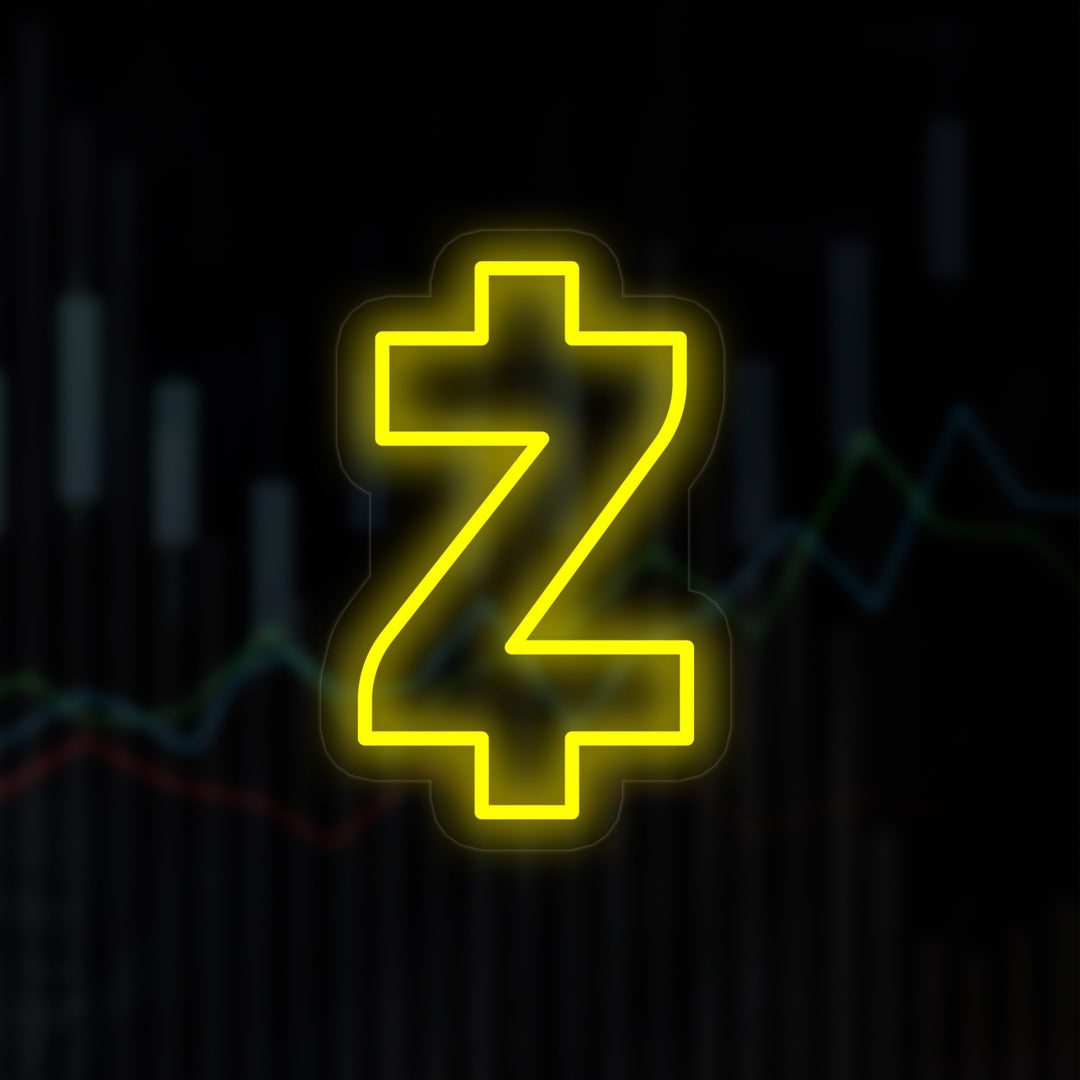 "Símbolo De Zcash Zec" Letreros Neon