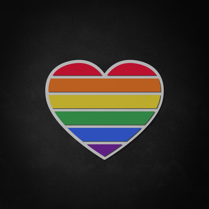 "Orgullo gay, forma de corazón" Neon Like