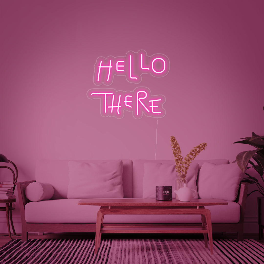 "Hello There" Letreros Neon