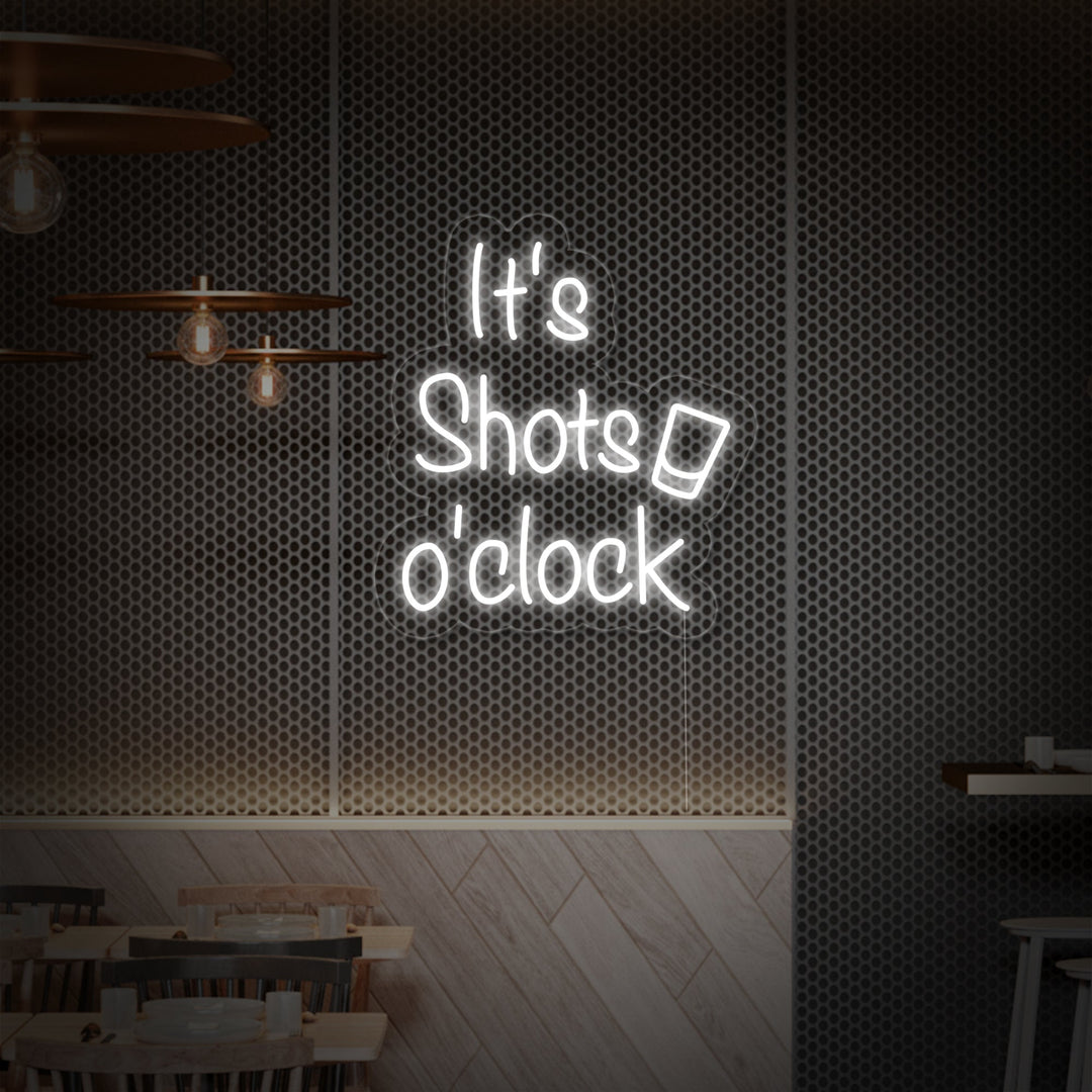 "its Shots oClock" Letreros Neon