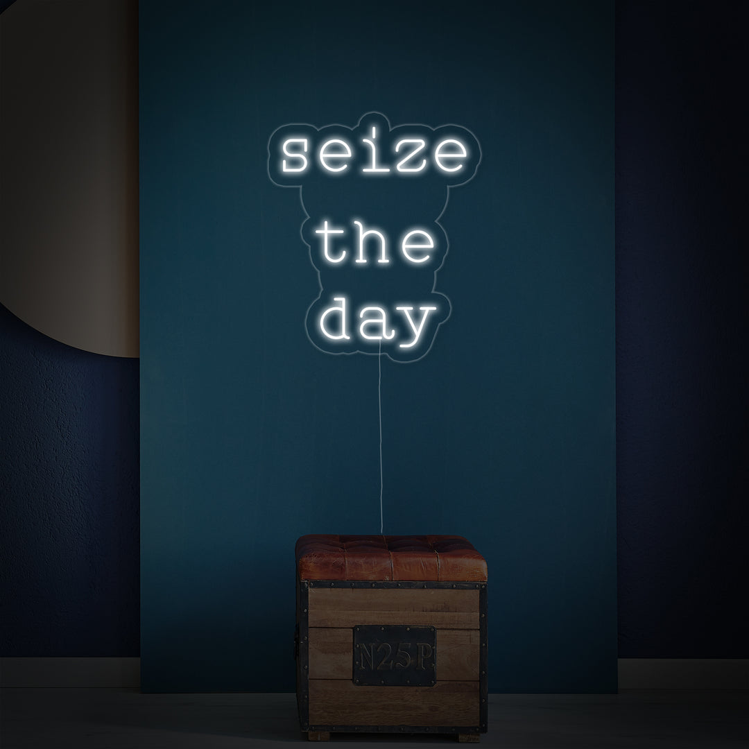 "Seize The Day" Letreros Neon