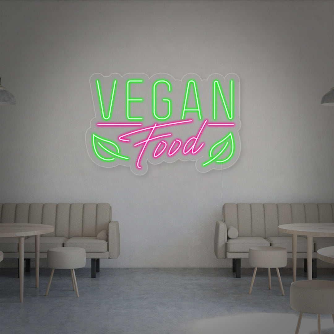 "Vegan Food" Letreros Neon