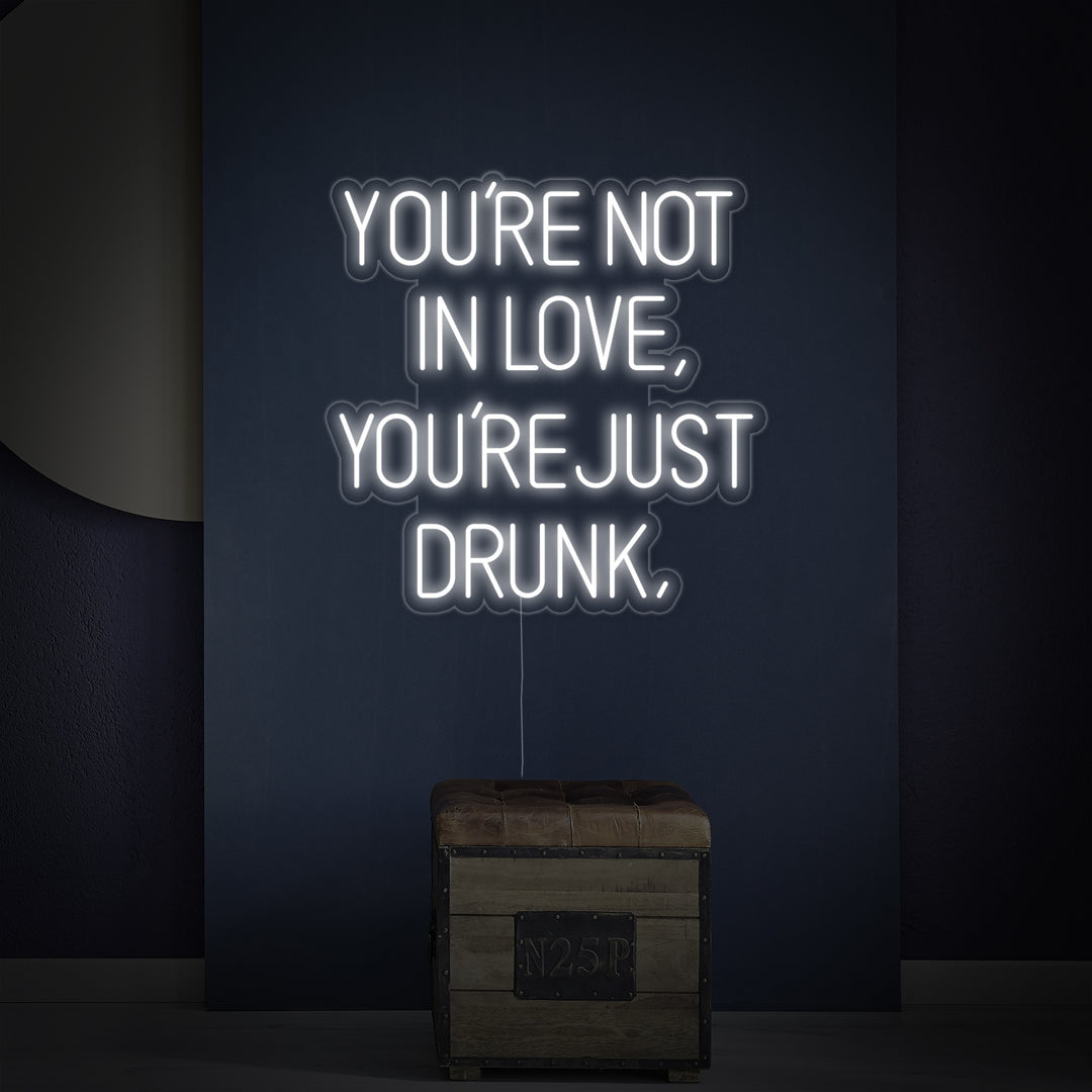 "You Are Not In Love You Just Drunk" Letreros Neon