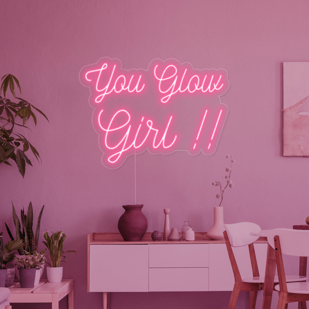 "You Glow Girl" Letreros Neon